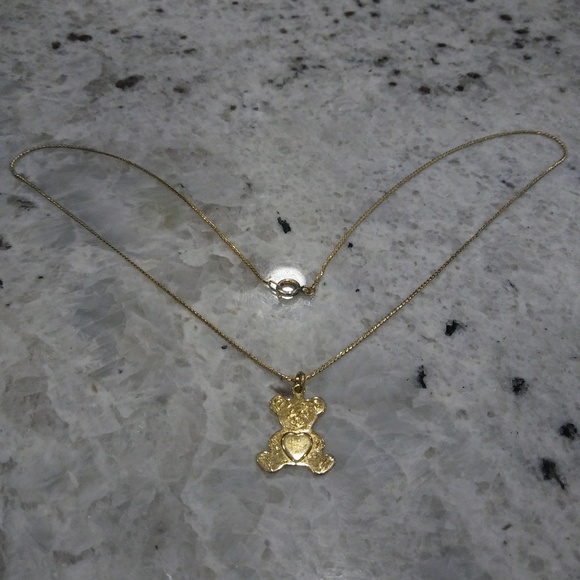 Jewelry - π big heart teddy bear necklace Jewelry - π big heart teddy bear necklace